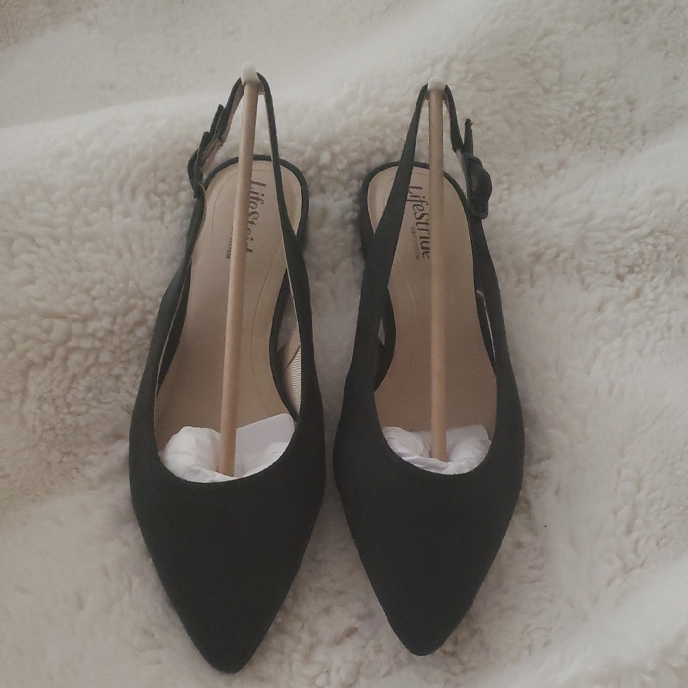 Life Stride Women's Dark Green Slingback Shoes